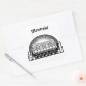 Sticker Carré Bonjour Montréal (Enveloppe)