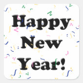 Sticker Carré Bonne année (Devant)