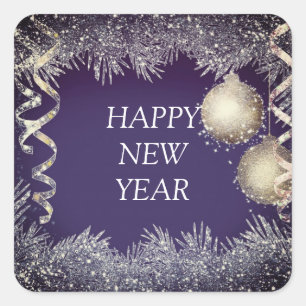Sticker Carré Bonne année