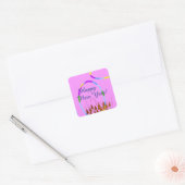 Sticker Carré Bonne année (Enveloppe)