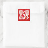 Sticker Carré Bonne année ! — Code QR (Sac)