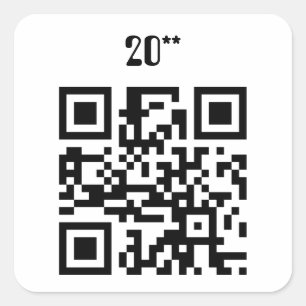 Sticker Carré Bonne année - Français