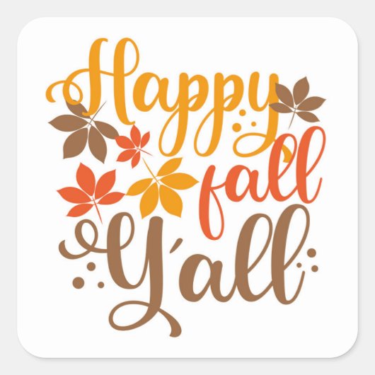 Sticker Carré Bonne Chute à tous (Devant)