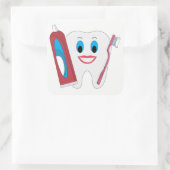 Sticker Carré Bonne dent (Sac)