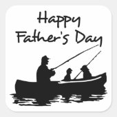 Sticker Carré Bonne Fête des pères (Devant)