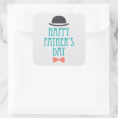 Sticker Carré Bonne Fête des pères Design Pois moderne (Sac)