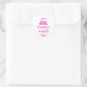 Sticker Carré Bonne fille d'anniversaire (Sac)