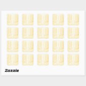 Sticker Carré Bonne Hanoukka (Feuille)