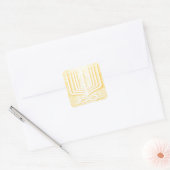 Sticker Carré Bonne Hanoukka (Enveloppe)