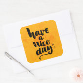 Sticker Carré Bonne Journée (Enveloppe)