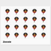 Sticker Carré Bonne journée à vous-même (Feuille)