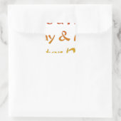 Sticker Carré Bonne journée et une meilleure conception de texte (Sac)