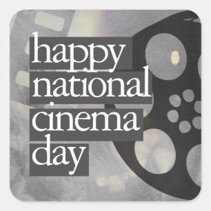 Sticker Carré bonne journée nationale du cinéma