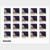 Sticker Carré Bonne nuit (Feuille)