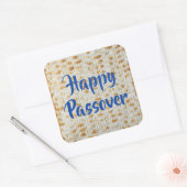 Sticker Carré Bonne Pâque Matzah (Enveloppe)