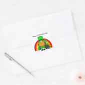 Sticker Carré Bonne Saint Patrick's Day | Gnome Leprechaun (Enveloppe)