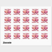 Sticker Carré Bonne Saint Valentin (Feuille)