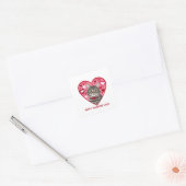 Sticker Carré Bonne Saint Valentin Chat (Enveloppe)