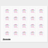 Sticker Carré ❤️ Bonne Saint Valentin ❤️ Parfait Ensemble (Feuille)