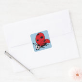 Sticker Carré Bonne Wings Ladybug (Enveloppe)