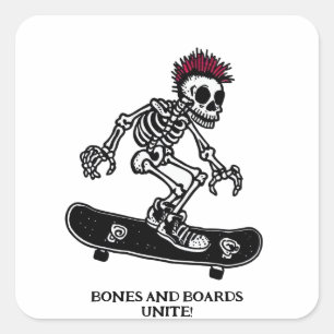 STICKER CARRÉ "BONNES ET PLANCHES"