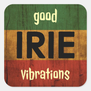 Sticker Carré Bonnes Vibrations !