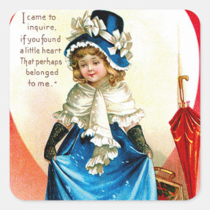 Sticker Carré Bonnie Blue Valetine