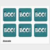 Sticker Carré Boo ! (Feuille)