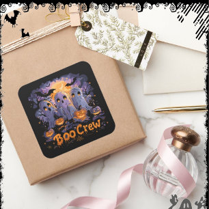Sticker Carré Boo Crew ExDesigner Halloween