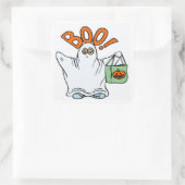 STICKER CARRÉ BOO ! FANTÔME (Sac)