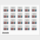 Sticker Carré Book Club Customizable Square (Feuille)