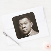 Sticker Carré Booker Washington : African American Educator (Enveloppe)
