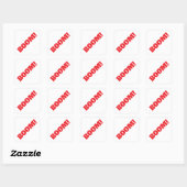 Sticker Carré BOOM Professional elegant modern minimalist plain (Feuille)