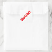 Sticker Carré BOOM Professional elegant modern minimalist plain (Sac)
