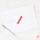 Sticker Carré BOOM Professional elegant modern minimalist plain (Enveloppe)