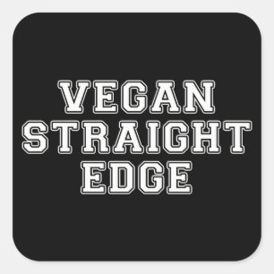 Sticker Carré Bord droit végétalien
