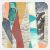 Sticker Carré Bordure couleur II (Devant)