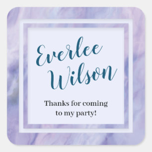 Sticker Carré Bordure de marbre pourpre