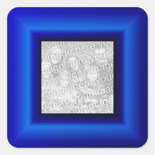Sticker Carré Bordure Saphir