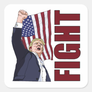 Sticker Carré Boss Trump