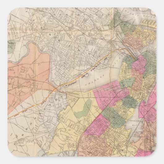 Sticker Carré Boston 2 (Devant)