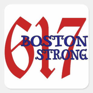 Sticker Carré Boston Strong