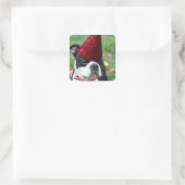 Sticker Carré Boston Terrier (Sac)