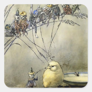Sticker Carré « Bother the Gnat » par A Duncan Carse