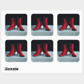 Sticker Carré Bottes rouges 1995 (Feuille)