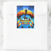 Sticker Carré Bouclier Cheyenne (Sac)