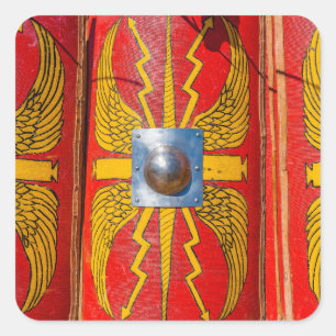 Sticker Carré Bouclier militaire romain - Scutum
