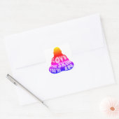 Sticker Carré Bouddha Amour coloré (Enveloppe)