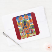 Sticker Carré Bouddha de médecine Bouddha Art bouddhiste tibétai (Enveloppe)