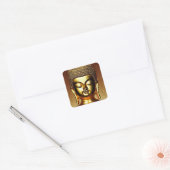 Sticker Carré Bouddha d'or (Enveloppe)